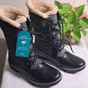 JBU by Jambu Boot Water-Resistant Tall Duck Boot Size 7.5 Black